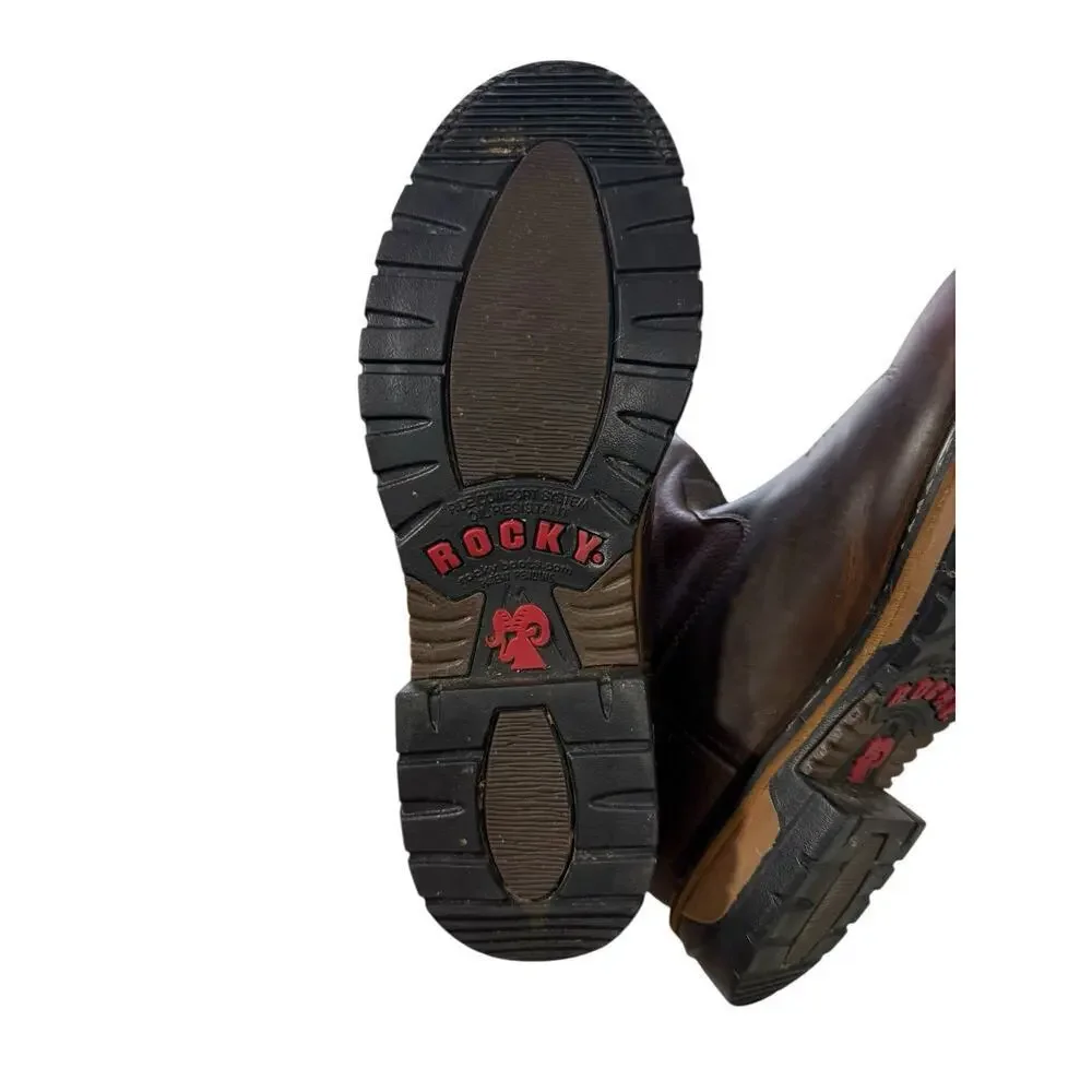 Rocky Men's Original Ride Roper Western‎ Boot Aztec Crazy Horse Size 12W